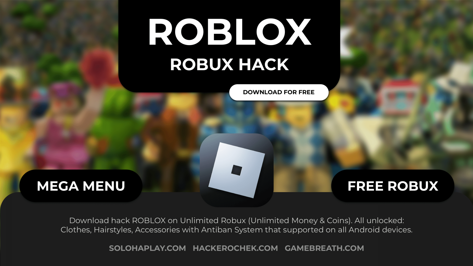 Download Roblox Robux Hack: Exclusive Mod Menu, Unlimited Money (NO ...