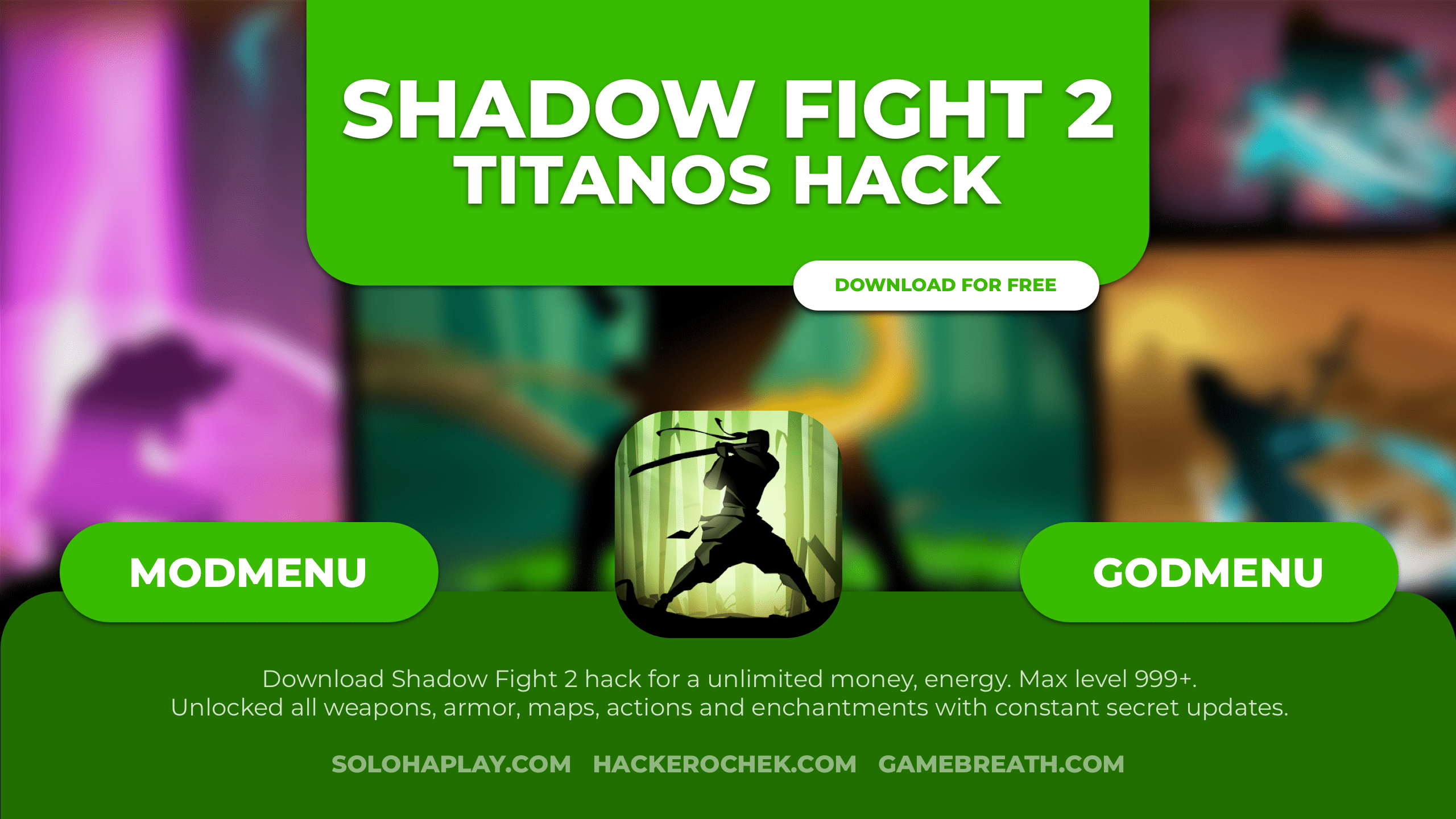 Скачать shadow fight 2 взлом бесплатно на Android и IOS - Soloha Play