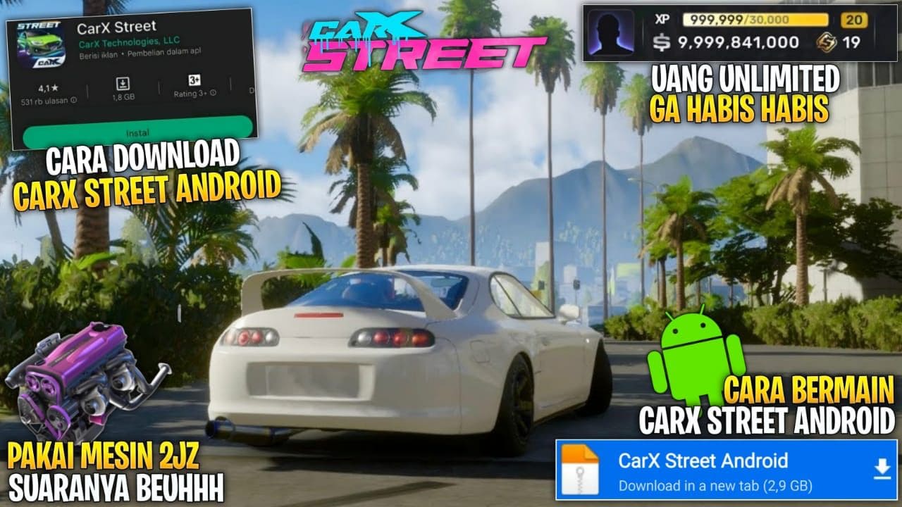 Carx Street Mod Apk for iOS Latest Version Unlimited Money