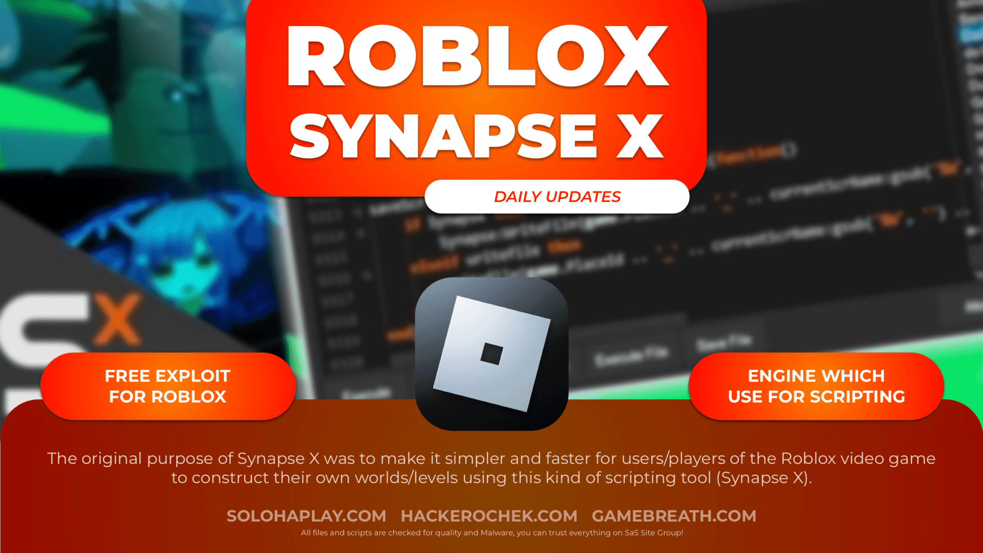 Synapse X Cracked Download Free Executor for Roblox Soloha Play