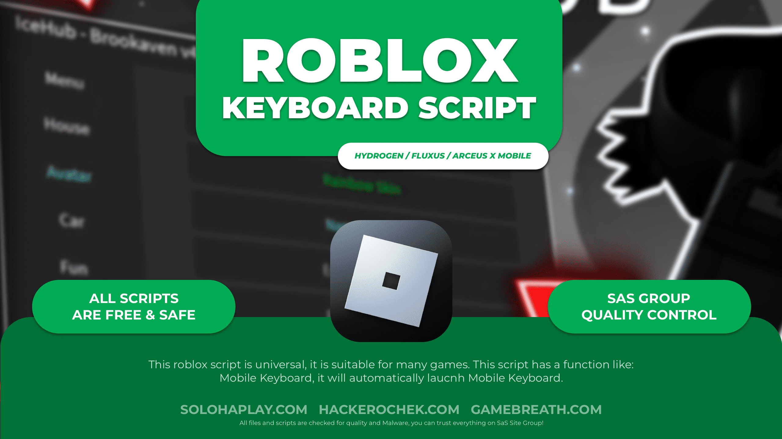 Roblox Keyboard Script & Mouse Cursor Script (FREE) - Soloha Play